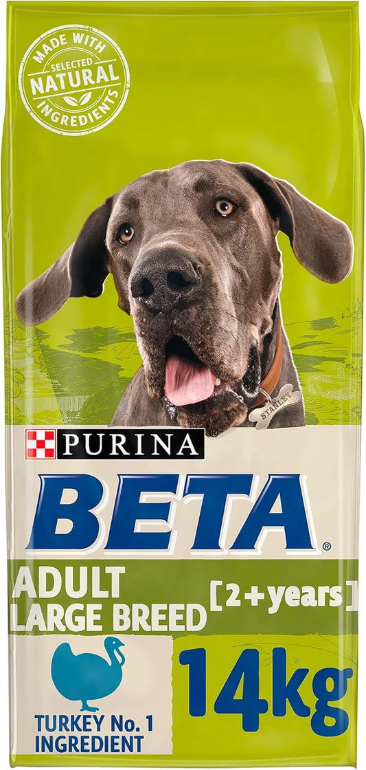 PURINA BETA Adult Large Breed Dry Dog Food with Turkey 14kg