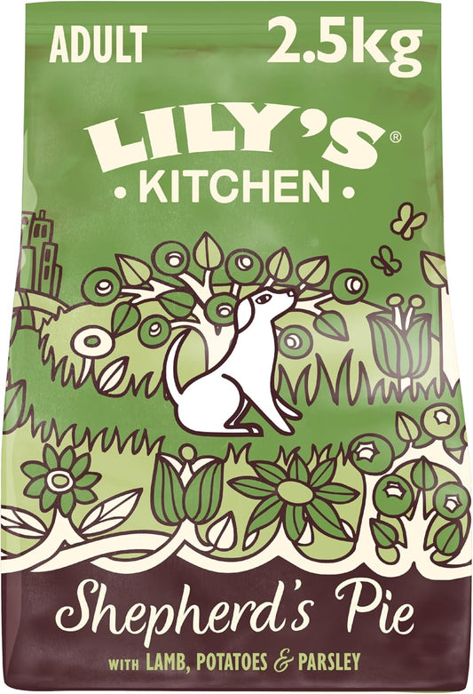Lily’s Kitchen Made with Natural Ingredients Adult Dry Dog Food Shepherd’s Pie Balanced Recipe 2kg Bag